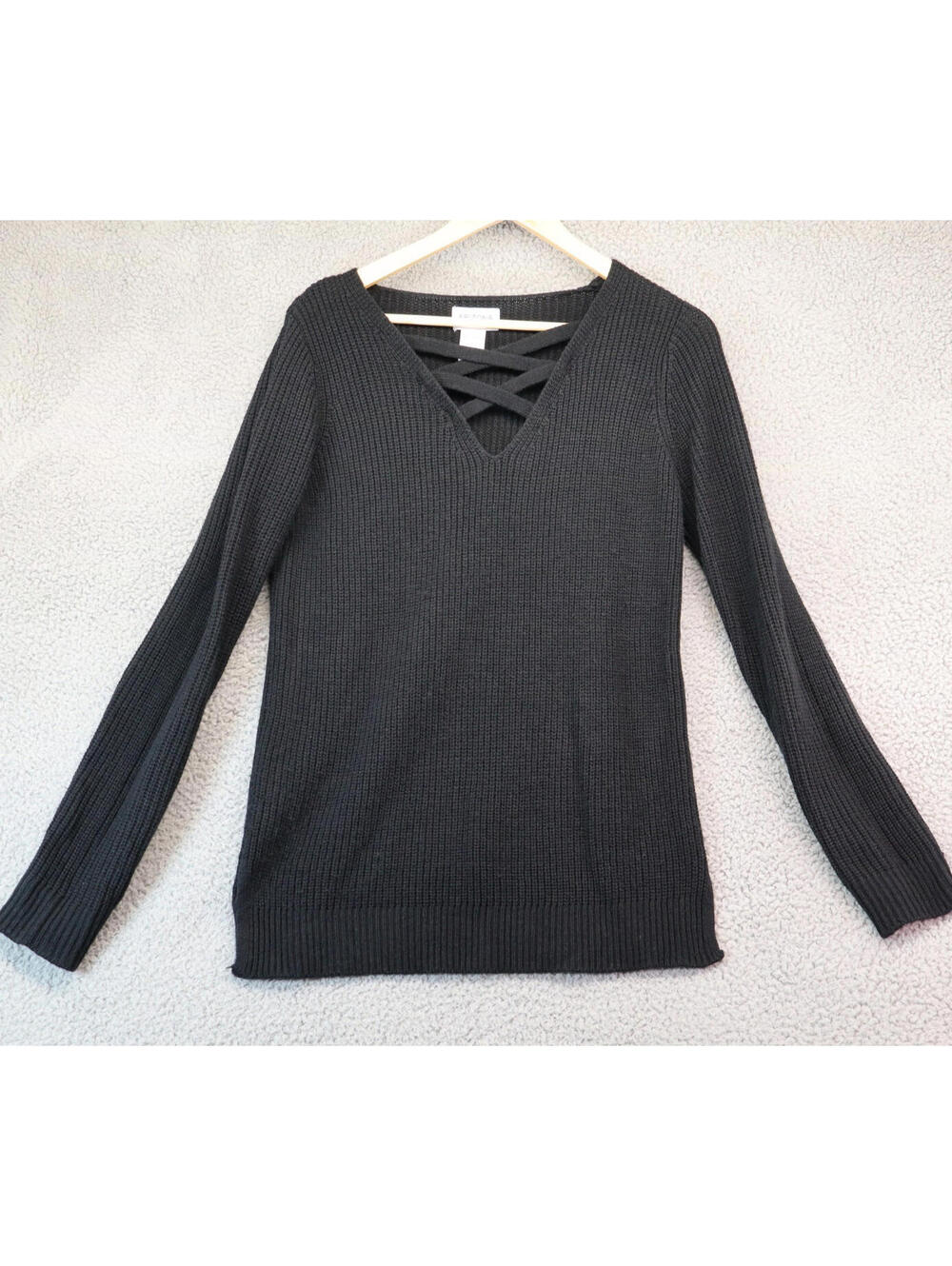 ARIZONA Medium Tunic Top Cozy Soft Comfy Knit Long Keyhole